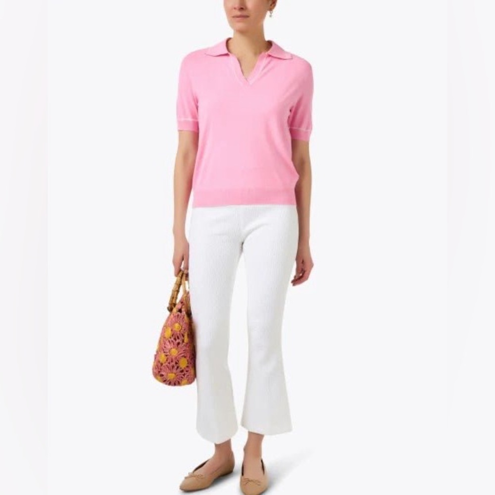 Elliott Lauren Pink Polo Sweater